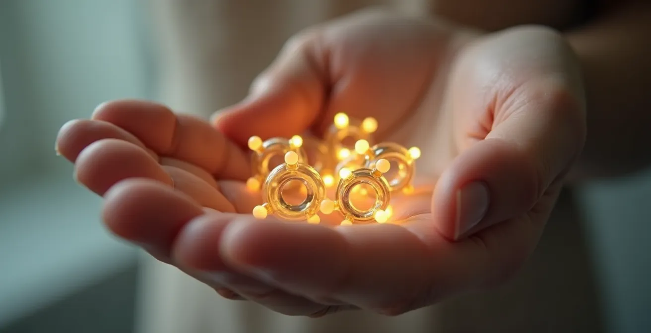 Darstellung der synergistischen Wirkung von Ceramiden, Niacinamid und Panthenol bei der Hautbarriere-Reparatur