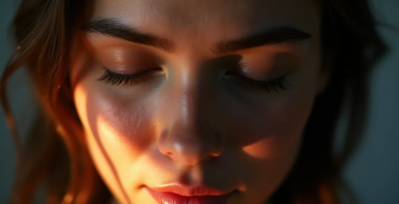 Visualisierung der Verbindung zwischen emotionalen Zuständen und Hautgesundheit