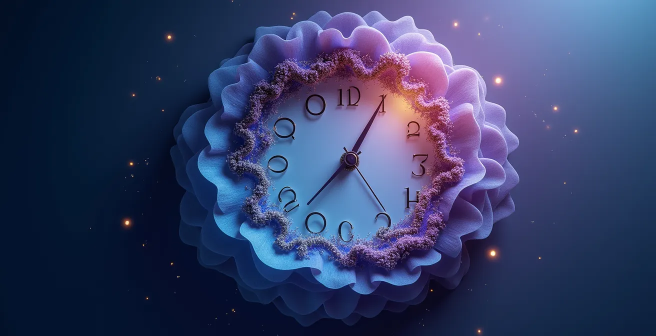 Detaillierte Visualisierung der nächtlichen Schlafphasen als Uhr der Regeneration